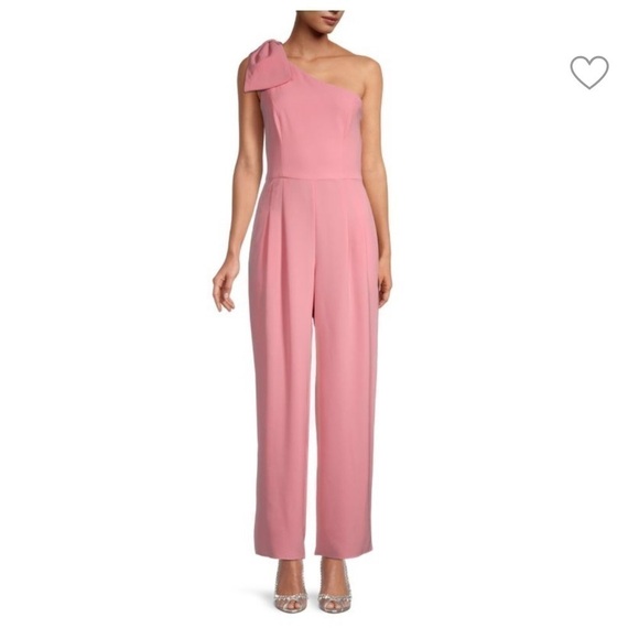 Gal Meets Glam Pants - GAL MEETS GLAM Bow One-Shoulder Jumpsuit size 6